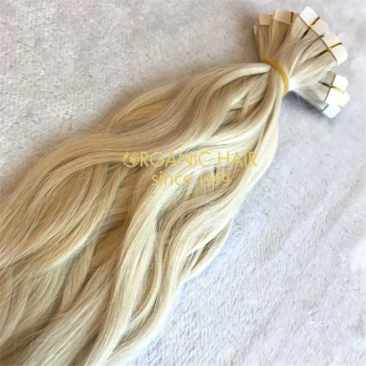 Mini natural wave cuticle remy human tape in hair A99